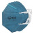 保为康 防颗粒物活性炭呼吸器 折叠式防护口罩 （活性炭耳带式KN90） 9333蓝色 10只/包 150只/袋