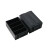 黑色抽屉式元件盒通用积木零件箱物料箱元件收纳盒ESD周转箱 抽屉盒 小138*92*48有隔板
