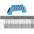 森扬SNAYN桥型零线排接线端子配电箱接地铜排6孔6*9（5个蓝）
