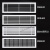 中央空调出回风口百叶格栅新风定制送风通排进风加长吊顶ONEVAN 出风口600mmX125mm