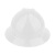 固安捷1561 大沿PE安全帽宽边夏季遮阳旋钮式帽衬建筑工地使用 20顶 白色 均码