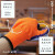 乳胶掌浸涤纶劳保手套 耐磨防油防水耐酸碱手套 工地机械农牧手套 紫色 XL 实用装（12双）