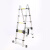 冰禹 BY-5062 多功能人字梯 折叠伸缩架梯升降梯 2×7步关节梯=可变4.4米直梯