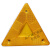 定制三角形回复反射器 大货车保险杠用反光小三角牌 汽车三角架反 叹号粘贴款1个