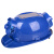 夏季太阳能带风扇安全帽工地多功能电风扇充电空调防晒帽子头盔男 蓝色(MA款)10000毫安