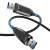 央光 USB3.1光纤线公对公兼容2.0 视频会议摄像头10Gbps高清线 1米 YG-USBKK10X31