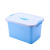 幸蕴（XINGYUN) 塑料带提手收纳箱15L 储物箱 加厚带盖杂物工具整理箱 北欧蓝