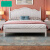 凯洛威新款欧式床双人1.8x2米主卧1.5米家用经济型单人大床 纯白色全实木单床 1500mm*2000mm
