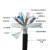 黑色TRVVPPS0.2 0.3 0.5平方独立分组双绞屏蔽数控机床拖链电缆线 黑色10x0.3平方一米