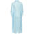 范思哲（VERSACE） 情人节礼物 女士 BAROCCO印花工艺长款雪纺罩衫式连衣裙 浅蓝色 均码