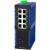 AOPRE-LINK8189(欧柏互联)工业级光纤收发器千兆1光8电多模双纤工业级导轨式光电转换器SC接口2KM