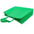海斯迪克 无纺布购物手提袋 广告礼品袋 绿色 30*38*10  立体竖款(10个) H-31