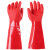 加绒加厚工业手套劳保耐磨防滑橡胶手套耐用防腐蚀化工胶皮防水  京炼 加绒加厚红色耐油(10双) L