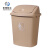 米奇特工 塑料垃圾桶创意卫生间办公室大号纸篓 金色 65L无盖