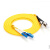 HUSHIN 光纤跳线 LC-ST 单模单芯 黄色 10m LC-ST