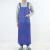 夏季薄款双肩防水布围裙韩版时尚家务耐酸碱厨房工作食堂围腰 军绿色+套袖