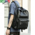 卡帝乐鳄鱼（CARTELO）皮质男士双肩包大容量旅行包背包大学生书包休闲潮流电脑包男包新品 6010黑色(充电款)