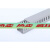 德赛PXC-40*40塑料行线槽 pvc线槽  走线槽 4040银灰色线槽 封口 整箱100米