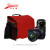 吉尼佛相机包女款57151单肩式防水防震相机包索尼微单摄影包尼康佳能单反包 红色