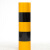 宏泰顺30CM宽度50米长度反光膜红白警示贴道路交通路桩防撞柱子标识胶带电线杆黄黑夜光企业专享