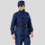 援邦 消防训练套装 19新式消防作训套装救援训练大衣加厚耐磨 新式火焰蓝/夏款165码 