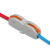 天旭接线端子软硬导线通用快速接线端子按压式分线器1孔连接器一进一出4平方SPL-1 10个