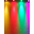 定制LED彩色小射灯RB七彩渐变红蓝紫吊顶嵌入式天花筒灯孔灯1w3W 6w七彩遥控变光 开孔6.5-7.5CM