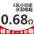 台湾本尼克BENNIC 5瓦SQP 5W 水泥电阻分频器发烧音箱音响配件憬芊 0.68欧/5瓦