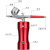 德泰捷 气动模型上色工具充电手持迷你喷漆气泵便携式喷笔模型喷笔套装 红色小容量7ml 