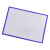 稳斯坦 W7661 (3个)磁性标签保护套 巡检硬胶套设备操作流程卡保护套相框套 A4蓝色横