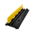 橡胶线槽减速板室外pvc电缆压线板地面电线保护槽橡塑弧形过桥板 橙色