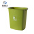 米奇特工（Agents mickey）塑料垃圾桶创意卫生间办公室大号北欧简约纸篓 绿色 30L无盖