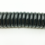 弹簧线2 3 4 6 8芯螺旋电线PU弹力伸缩弹簧电缆电线多芯规格防水 黑2芯1平方 2.5米