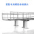 须特 网格桥架配件 镀锌不锈钢 地面安装支架 机柜上固定座 方形支撑座 304不锈钢100mm