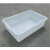 长方形白色小塑料盆大号加厚养殖工业无盖零件盒塑胶箱周转箱胶盒 5#白盆(600*430*170)