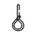 巨力链条 S6级四肢链条索具 6*1M 0-45夹角载荷23.1T 链条长度1米