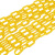 金诗洛 KSL201 塑料警示链条  路锥链条 隔离链子 链条 警示防护链条 隔离墩链条（8mm黄色-5米）