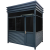 威普耐（WEIPUNAI）钢结构岗亭阳光移动房保安亭户外门卫值班室可移动治安岗亭不锈钢 1.5X1.5定制（预付款）