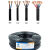 津达线缆电线RVV2/3铜芯0.5/0.75/1/1.5黑护套线国标监控线电源线 4平方毫米 纯国标保检测-黑色100米/盘 5芯