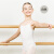 三沙 女童芭蕾舞练功服儿童吊带舞蹈连体服弹力演出舞蹈服考级服 白色 XS