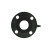 鑫亨达（XINHENGDA）带孔法兰橡胶垫片黑胶法兰密封垫全平面FF带水线垫片 DN32（4个孔）中心距100 一只