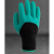 手套劳保耐磨工作男工地干活劳动工业劳工防滑胶皮橡胶浸胶防护薄 发泡系列-黑芯绿胶(10双一包) 均码