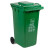 启麓 QL-L15多规格户外垃圾桶,大号加厚分类垃圾桶 绿色 厨余类 120L