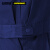安赛瑞 春夏短袖劳保工作服套装（含裤子）夏季透气劳保服 加厚半袖劳保服 深蓝色 S  11292