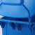 格圣奇塑料分类垃圾桶学校大号垃圾箱蓝色240L可回收C4067脚踏款