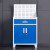 建功立业工具柜GY3939零件收纳柜置物柜一抽带站脚带挂板蓝白套色