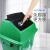 大号户外带盖摇盖式垃圾箱厨房筒室外长方形塑料垃圾桶商用小 蓝色【20L带盖】