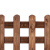稳斯坦 户外防腐木花园木围栏草坪护栏木栅围栏小篱笆栏栅庭院花草 碳化棕宽50*高120cm W238