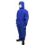 君御 防护服连体带帽防尘喷漆工作化学隔离服 蓝色 M GAJ1000