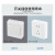 正泰（CHNT）NEW1-C20900A明装开关插座墙壁面板 明盒安装正五孔二三插86型雅白色